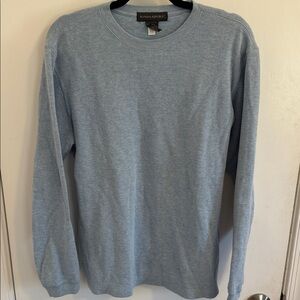 Banana Republic Med 100% Cotton Sky Blue Crew Neck Pullover